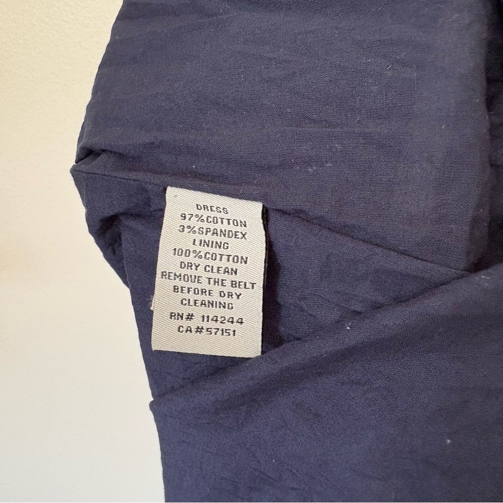 Eliza J Navy and White Striped Midi Dress Size 4 - Picture 15 of 15